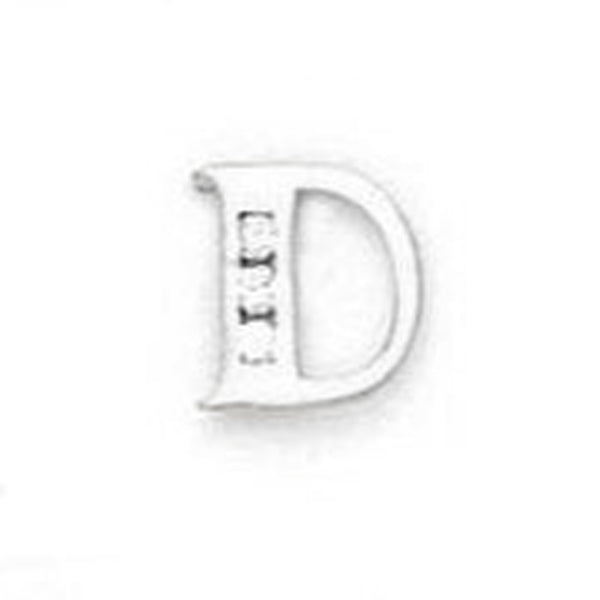 14k Gold Classic Initial Letter Stud Post Earring