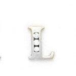 Load image into Gallery viewer, 14k Gold Classic Initial Letter Stud Post Earring
