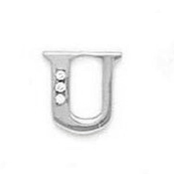 14k Gold Classic Initial Letter Stud Post Earring