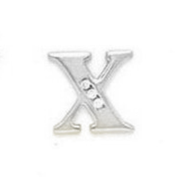 14k Gold Classic Initial Letter Stud Post Earring