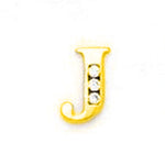 Load image into Gallery viewer, 14k Gold Classic Initial Letter Stud Post Earring
