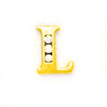 Load image into Gallery viewer, 14k Gold Classic Initial Letter Stud Post Earring
