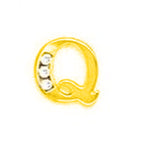 Load image into Gallery viewer, 14k Gold Classic Initial Letter Stud Post Earring
