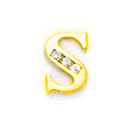 Load image into Gallery viewer, 14k Gold Classic Initial Letter Stud Post Earring
