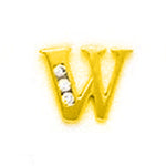 Load image into Gallery viewer, 14k Gold Classic Initial Letter Stud Post Earring
