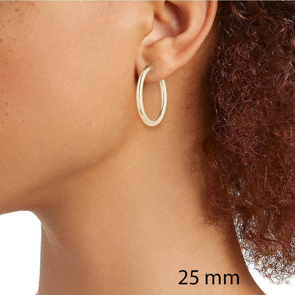 Classic 14K Gold Hoop Earrings