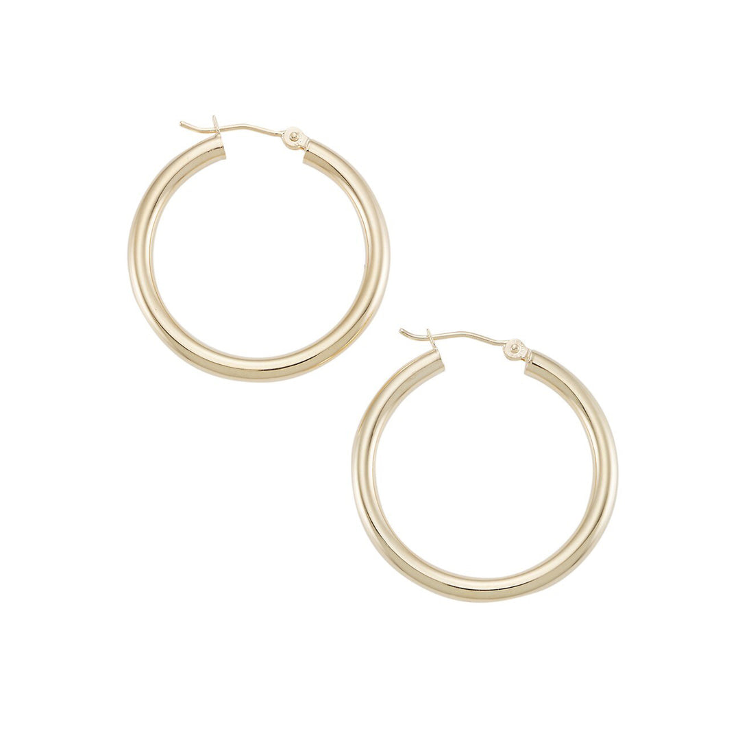 Classic 14K Gold Hoop Earrings