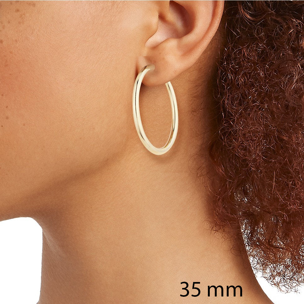 Classic 14K Gold Hoop Earrings