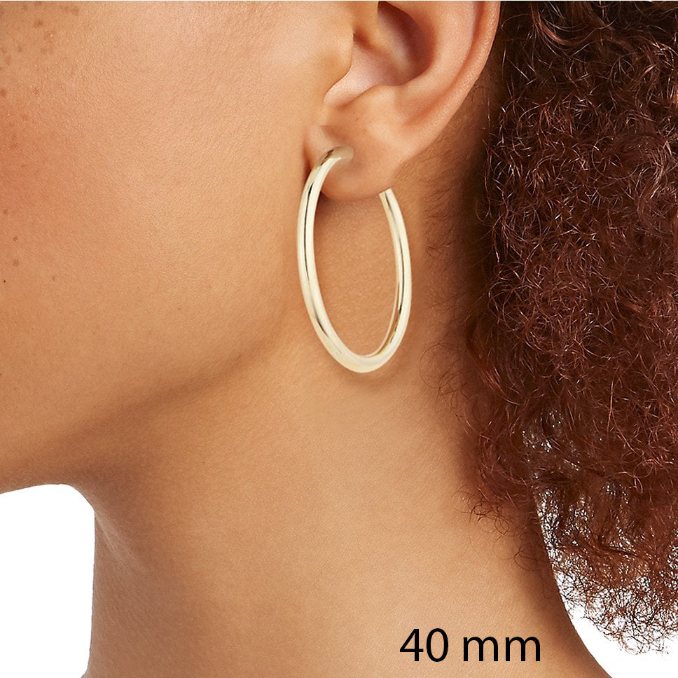 Classic 14K Gold Hoop Earrings