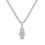 Load image into Gallery viewer, Charming 14K Gold Hamsa Necklace
