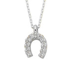 Load image into Gallery viewer, Gorgeous 14K Yellow Gold or White Gold Horseshoe Necklace
