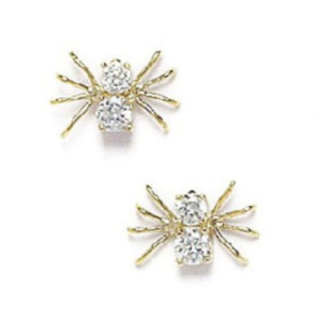 Spider Design  Earring In 14K White Gold Or Yellow Gold