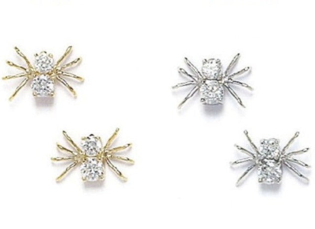 Spider Design  Earring In 14K White Gold Or Yellow Gold