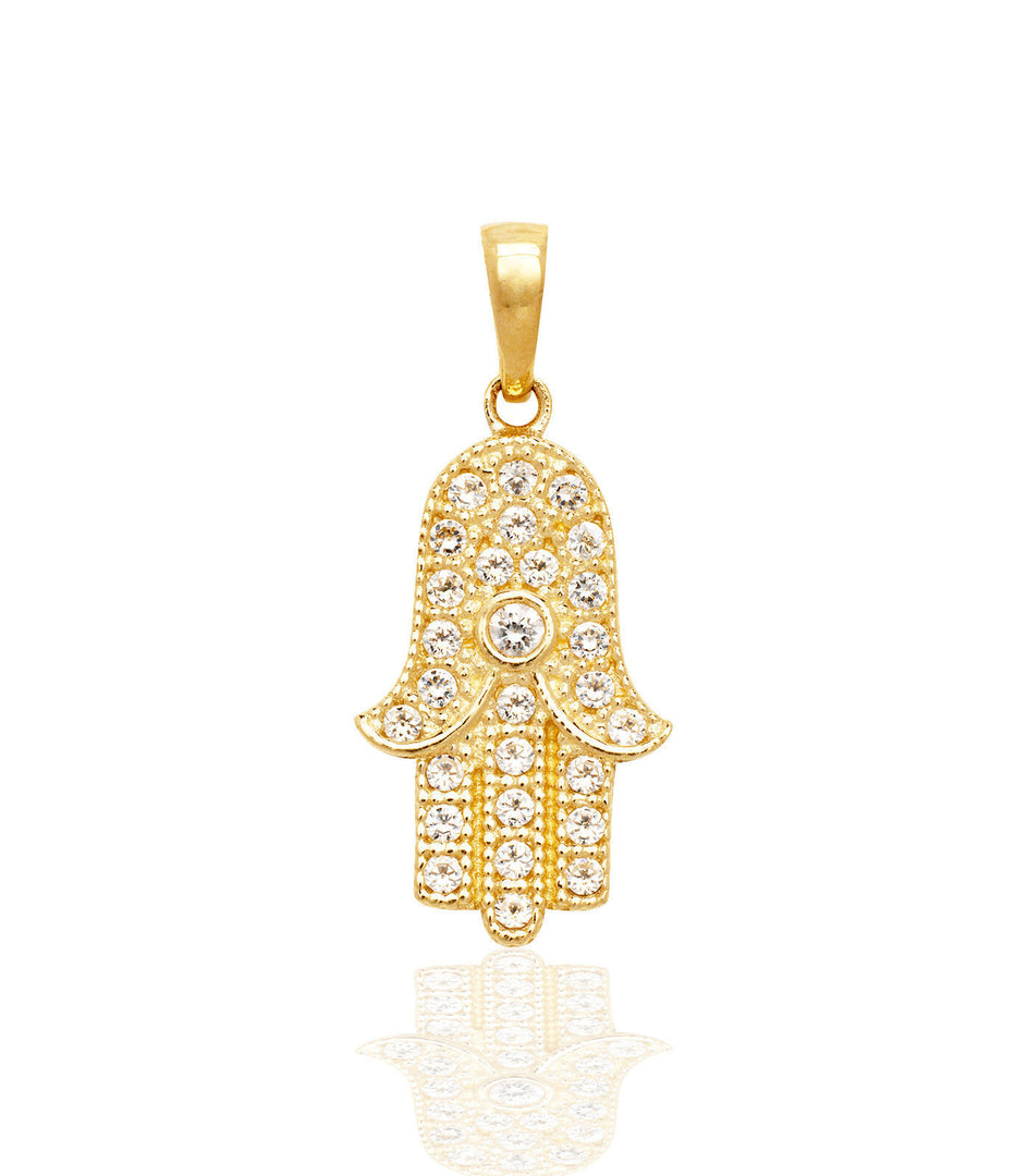 Stunning 14K Gold Hamsa Necklace