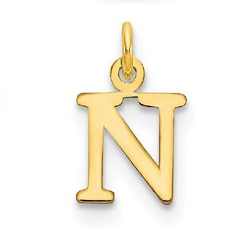 Personalized 14k Gold Initial Letter Necklace