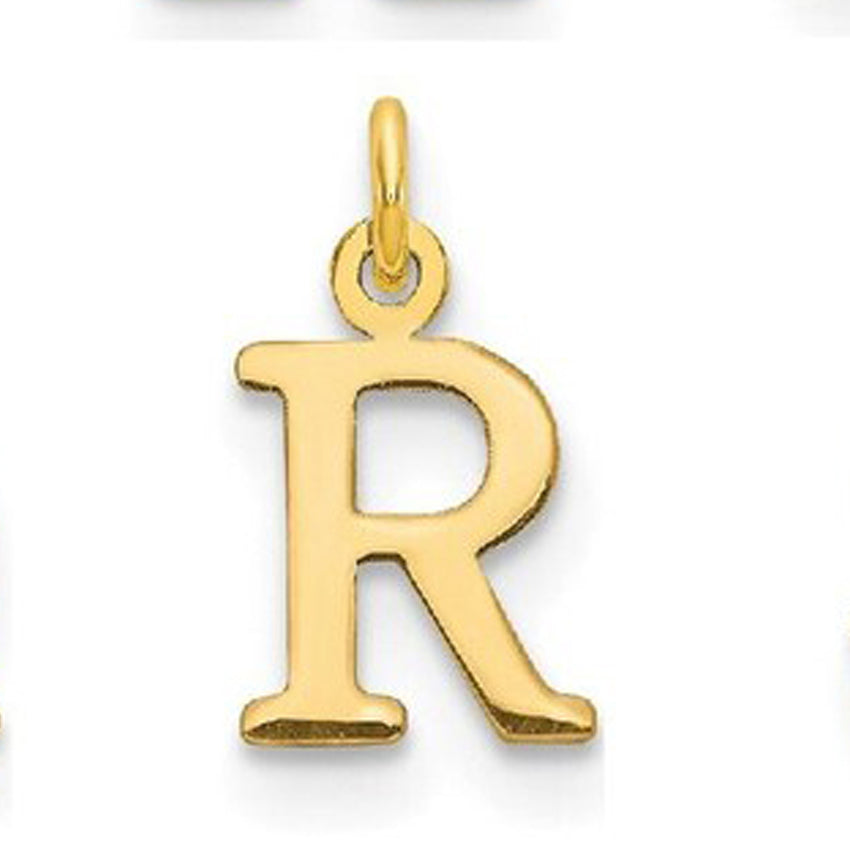 Personalized 14k Gold Initial Letter Necklace